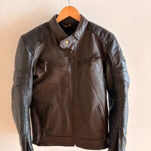 Merlin Heritage Collection Men's Cow Hide Leather Black BIKER Jacket Size 38